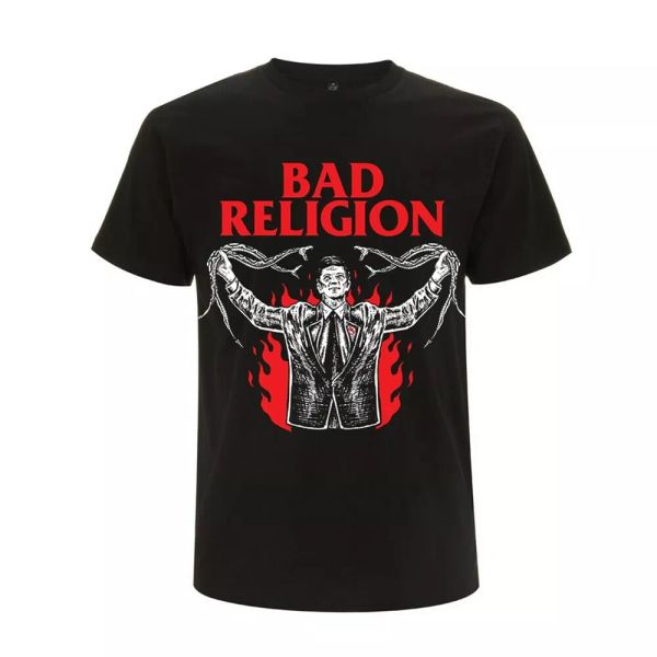 

bad religion serpent pose official shirt mens, White;black