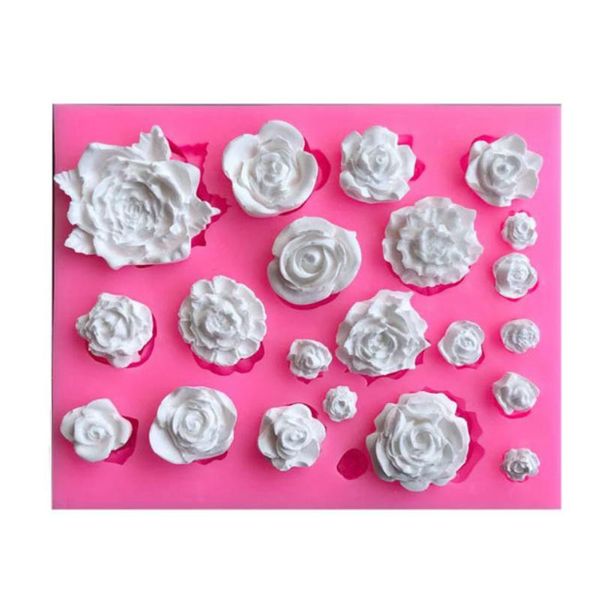 

baking moulds a variety of large and small rose liquid silicone mold drop gypsum modeling tool