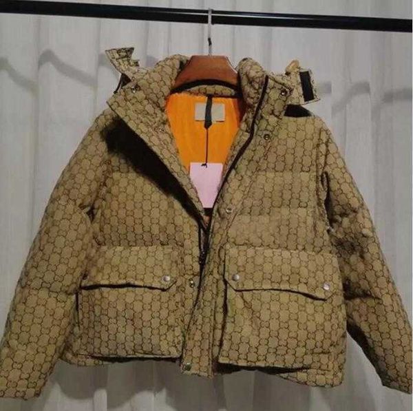 

luxury designer women's classic outdoor down jacket co brand winter coat letter thickened clothing warm and windproof men's jacket, Black