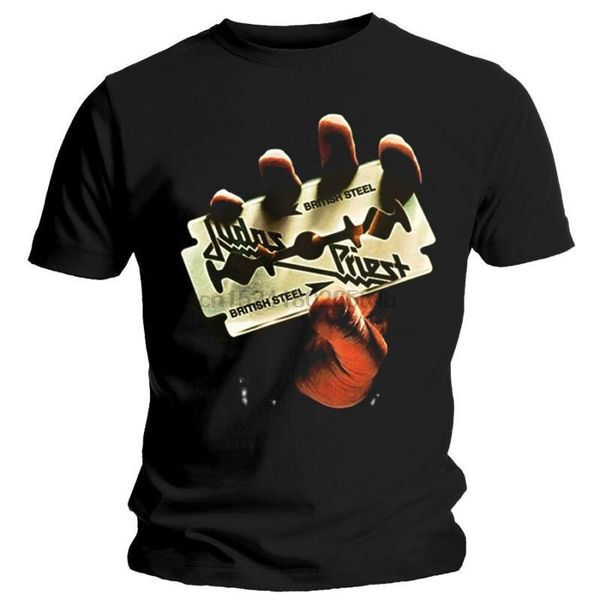 

men's t-shirts judas priest british steel shirt s m  xl xxl officl heavy metal t-shirt tshirt, White;black
