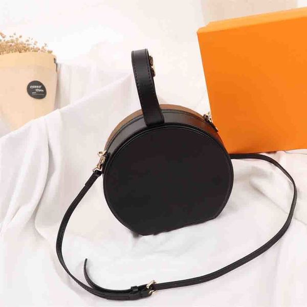 

designer luxury handbag wallet classic flower print ladies one shoulder round bucket bag cross body