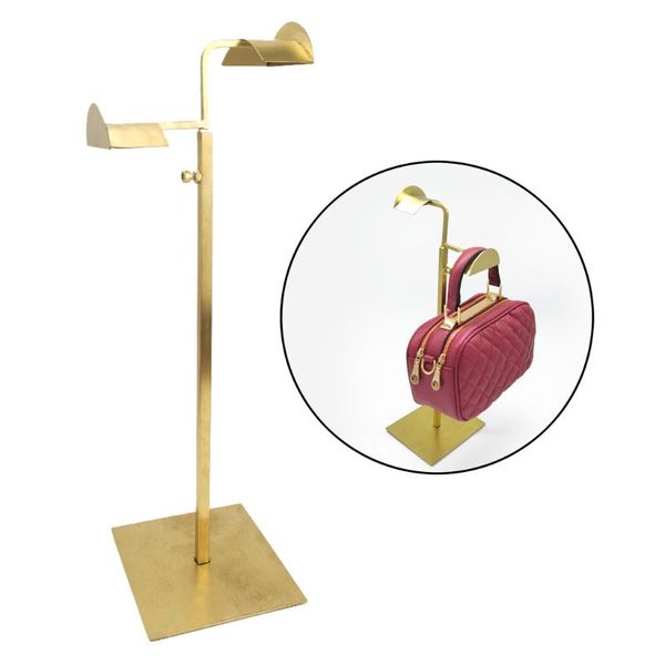 

hooks & rails counteradjustable handbag purse display stand with handles