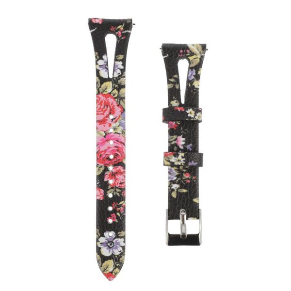 

watch bands 1pc 20mm watchband casual leather wristband quick release strap, Black;brown