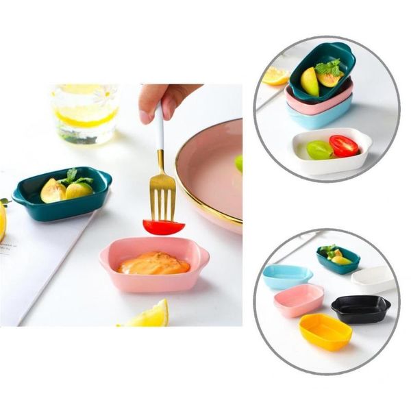 

bowls comfortable touching 6 colors dessert seasoning dipping bowl tableware for dining room