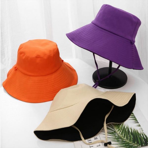 

large brim mesh sun hat with string breathable wide summer outdoor hiking beach bucket women fishing panama bob, Blue;gray