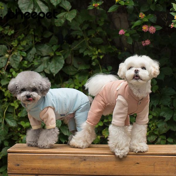 

dog apparel small clothes winter pet cloting four leg warm jumpsuit puppy coat outfit garment yorkies pomeranian poodle bichon clothing