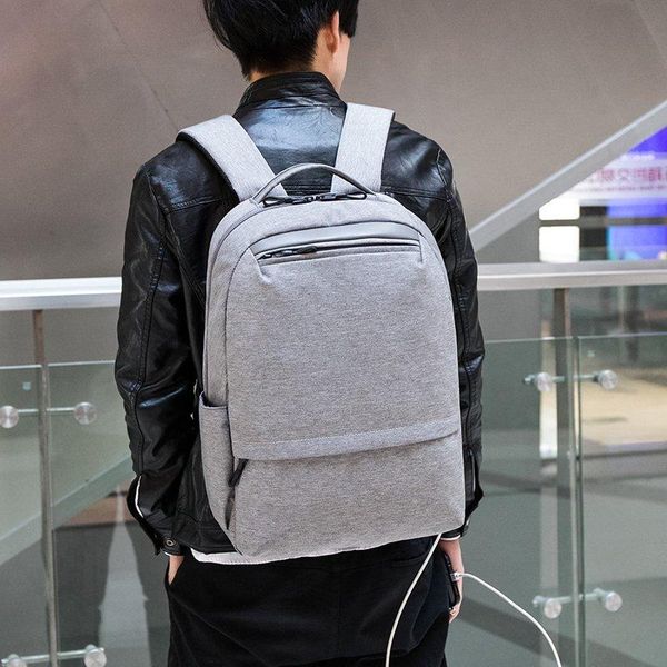 

simple business computer backpack high capacity usb