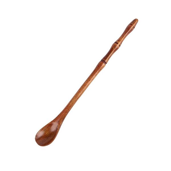 

spoons kitchen wooden spoon for honey jar long handle mixing coffee stirrer