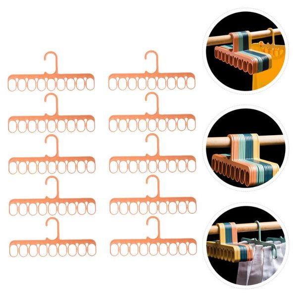 

hangers & racks 10pcs 9-hole multi-port clothes coat for daily use