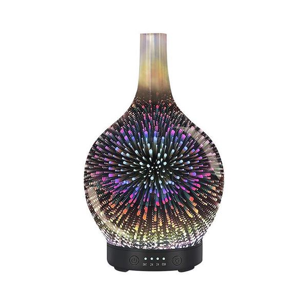 

fragrance lamps 3d fireworks diffuser 7 color lamp essential oils portable office mist maker air humidifier aroma machine