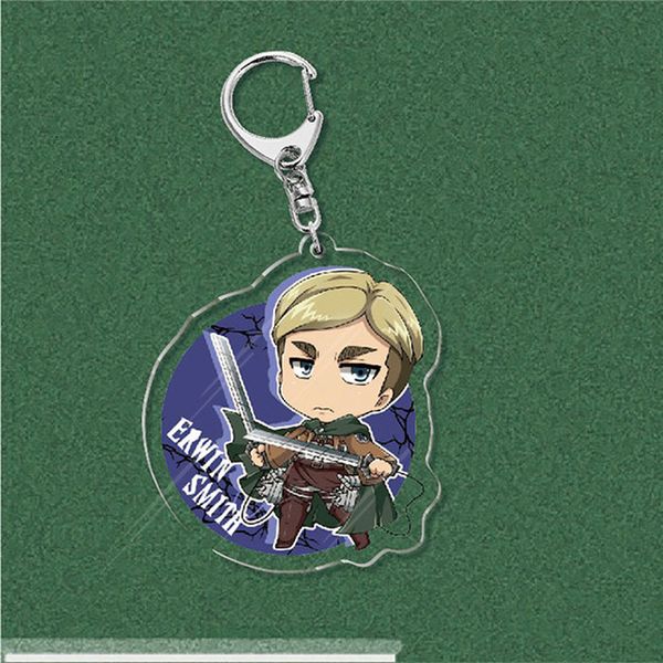 

attack on titan cartoon knife holder anime key chain pendant acrylic collections for fans