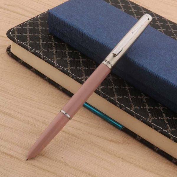 

fountain pens morandi pink hero 007 pen plastic finance bending nib office school supplies ink