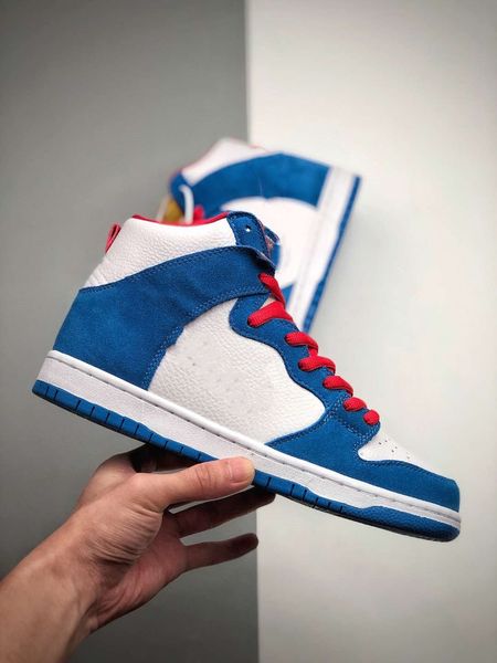 

good quality dunk high breathable running shoes for men and women blue size36-46