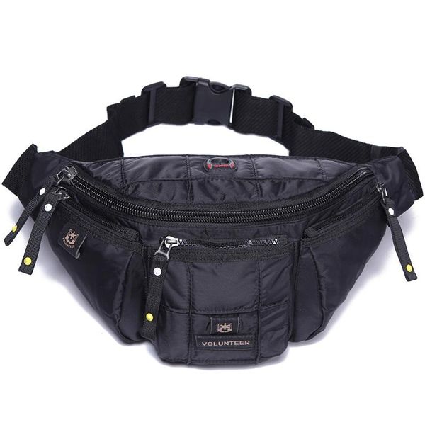 

waist bags men waterproof hip bum fanny belt pack fashion multi-pocket oxford crossbody shoulder chest bag