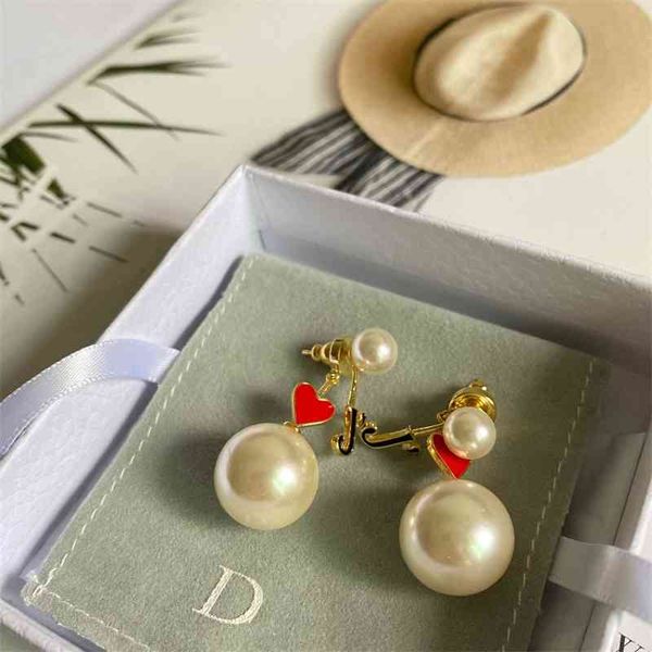 

70% off outlet online pearl love letter drop glue earrings net red personality minority jewelry earrings female, Golden