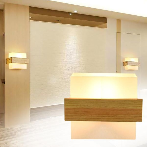 

led wall lamp modern indoor lighting fixture minimalist sconce glass shade warm bedside corridor balcony head home decor