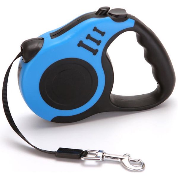 

3m/5m retractable dog leash durable nylon traction rope belt for small medium pet walking leads automatic extending straps collars & leashes