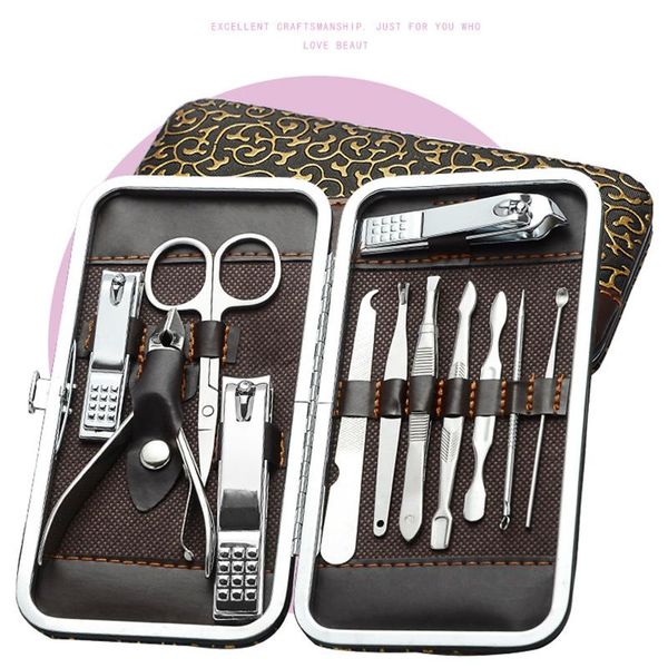 

nail art kits 12pcs/set tool set clipper scissors manicure pedicure kit mh88