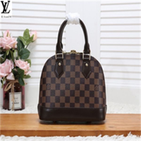 

brand designer luxury m53152 black plaid shell bag women handbags iconic bags handles shoulder bags totes cross body bag clutches, Red;black