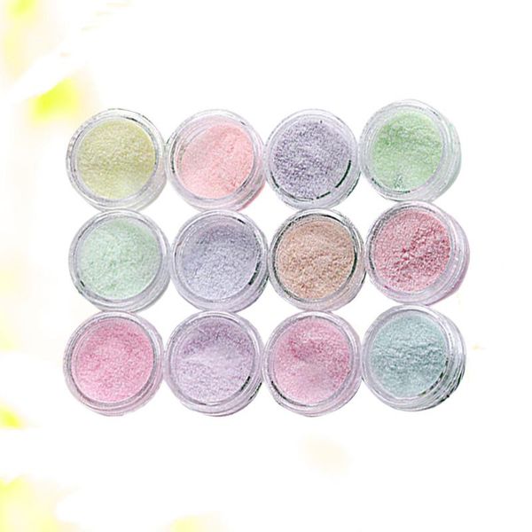 

nail glitter 12 color manicure powder gradient flash art decoration for woman girl lady, Silver;gold