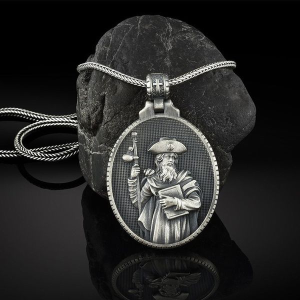 

necklace christian st. jacob's designer medallion pendant accessories catholic men's religious jewelry 2021 womens mens luxury, Silver