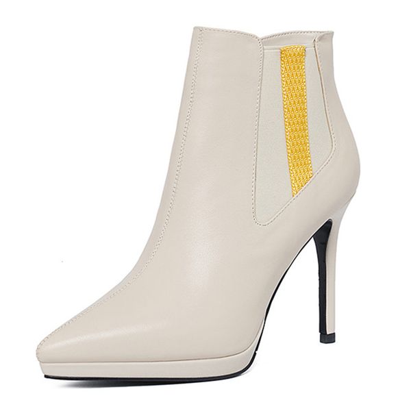 

asumer 's est genuine leather boots women heels high fall winter dress women's shoes party, Black