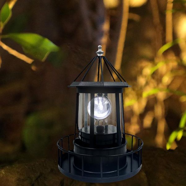 

solar lamps lighthouse shape led light garden fence yard outdoor decoration smart lamp for