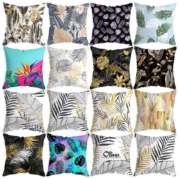 

cushion/decorative pillow gy0077-1 plants cotton cushion case (no filling) 1pc polyester home decor bedroom decorative sofa car throw