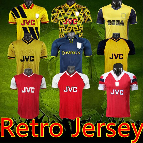 

arsen retro soccer jersey highbury home football shirt pires henry reyes 1983 86 88 90 bergkamp adams persie galla 1990 91 92 93 94 95 99 20, Black;yellow