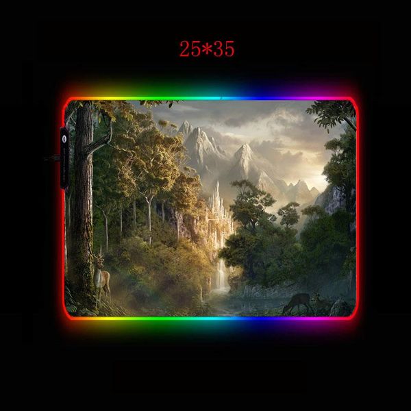 

mouse pads & wrist rests mrg forest fantasy pad gamer computer anti-slip with locking edge mouse-pad natural mice keyboard desk mat gaming
