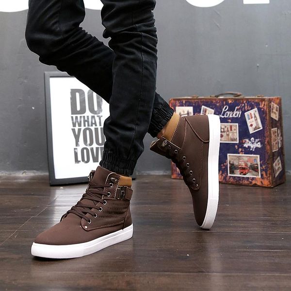 

boots sapatos casuales sport 2021 fashion on sports slip casual for boty man leather shoes causal zapatos dress mens leisure, Black