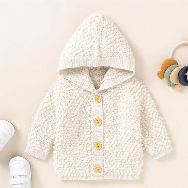 

jackets infant baby girls knitting cardigan hooded collar born girl sweater autumn winter children clothes coat, Blue;gray