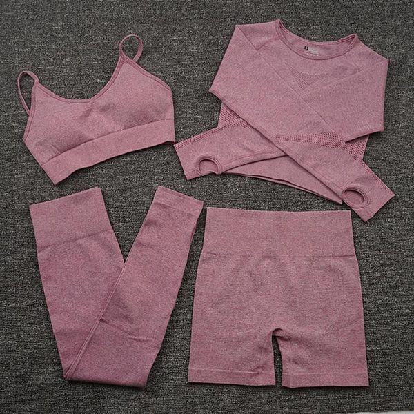 

yoga outfit wohuadi autumn tracksuit women set seamless suit sportswear sport gym workout fitness long sleeved shirt leggings