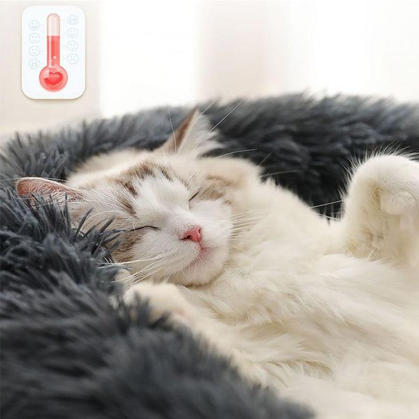 

kennels & pens dog cat plush soft sleeping donut bed warm kennel