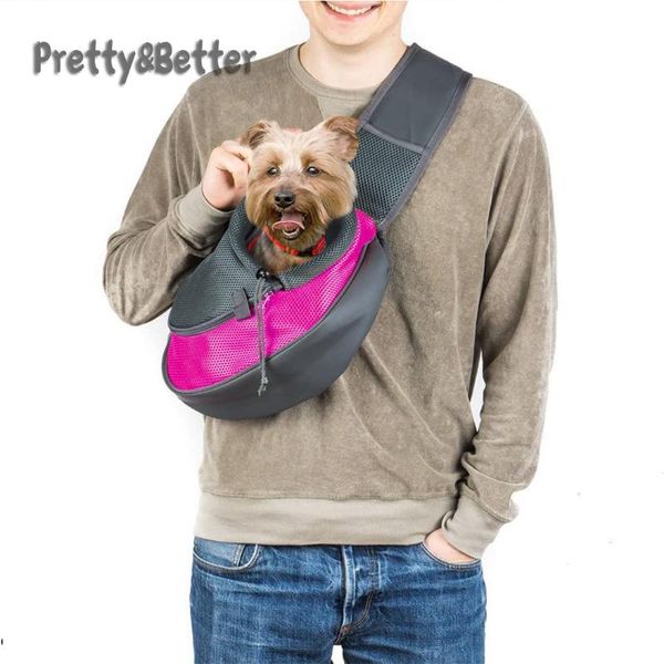 

dog car seat covers pretty&better breathable carrier outdoor travel handbag pouch mesh shoulder bag sling pet tote cat puppy