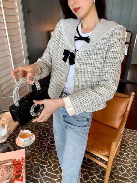 

women's jackets iw0794 fashion women coats & 2021 runway luxury european design party style clothing, Black;brown