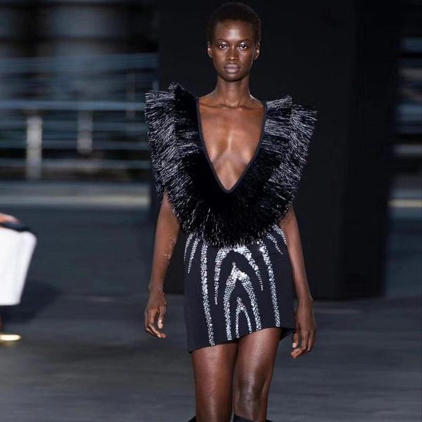 

casual dresses 2021 diamond dress women clothes hip bottom, Black;gray