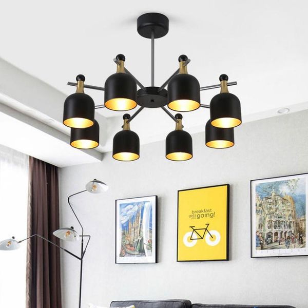 

nordic fashion led chandelier living room lamp bedroom children's study pendant lamps