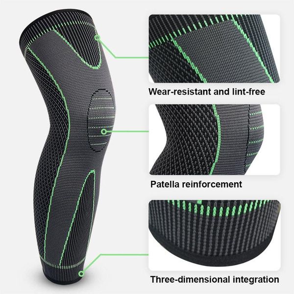 

elbow & knee pads pad stripe exercise thigh sleeve non-slip elastic bandage compression brace running basketball fitness accessories, Black;gray