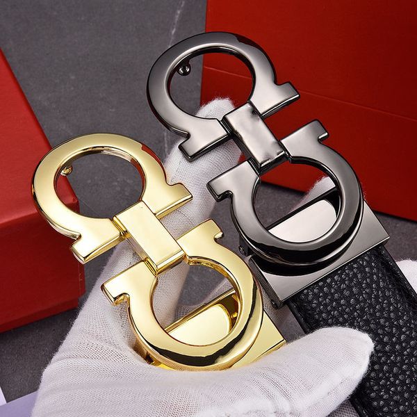 

fashion genuine leather belt designer men women mens belts no box, Black;brown