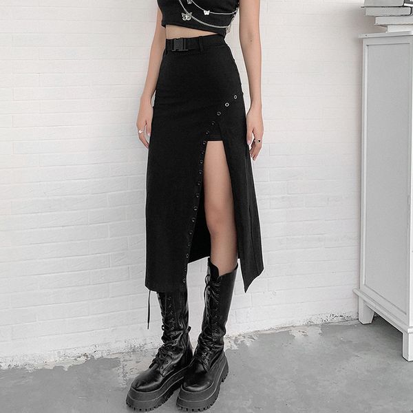 

skirt Black street clothing - Gothic waist women's wear, fashion skirt, waist, autumn winter