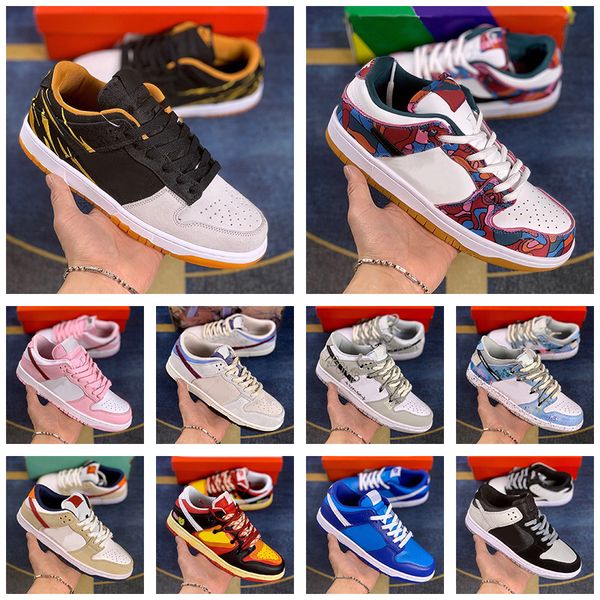 

abstract art sb running shoes low grey fog god of wealth off marina blue black white pink university red outdoor sports sneakers trainers
