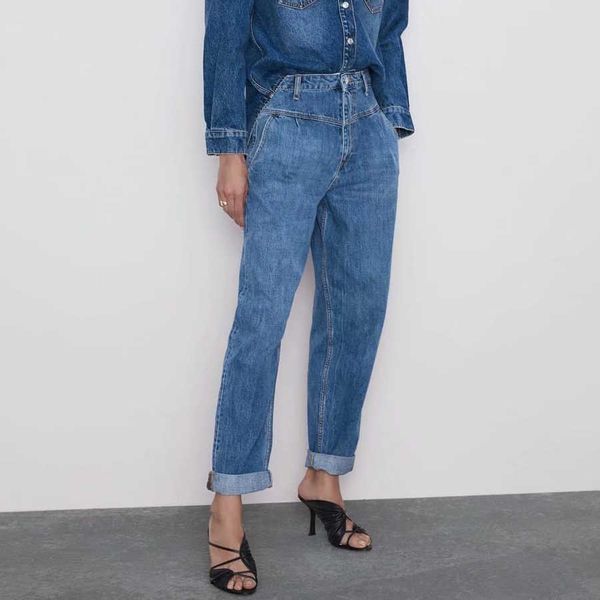 

jeans 2021-c00088 women's fall hammer, Blue
