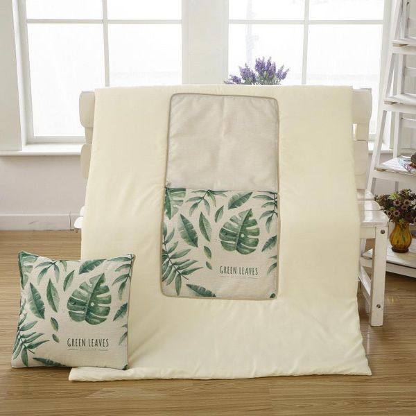

multi-use pillow quilt dual purpose plant blanket portable foldable square throw home office air conditioning cushion/decorative