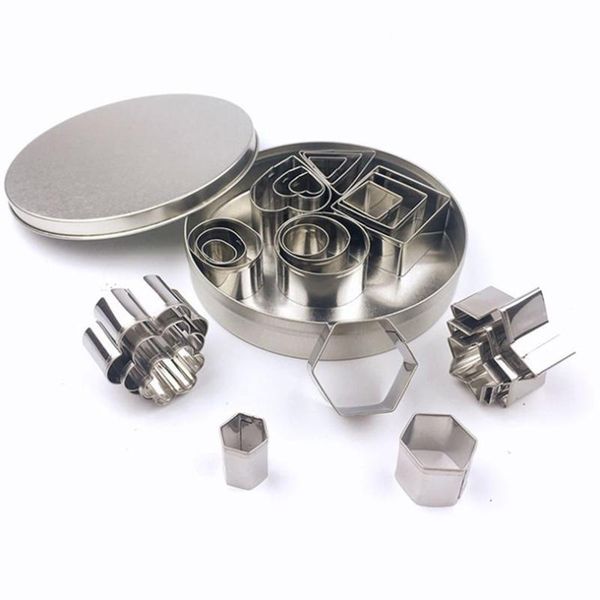 

baking moulds 24pcs stainless steel mini cookie cutter set biscuit mold tools