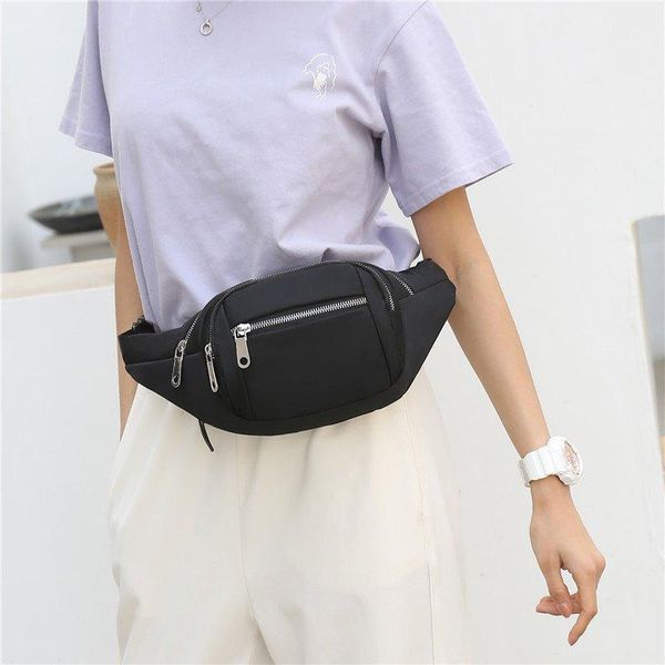 

casual women waist bags chest bag multi-function phone pouch nylon travel crossbody fashion hip fanny pack belt purse