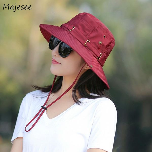 

Bucket Hats Women Outdoor Hat Female Summer Sunshade Korean Style Folding Fisherman Womens Leisure Elegant All-match Accessories Wide Brim, Blue;gray