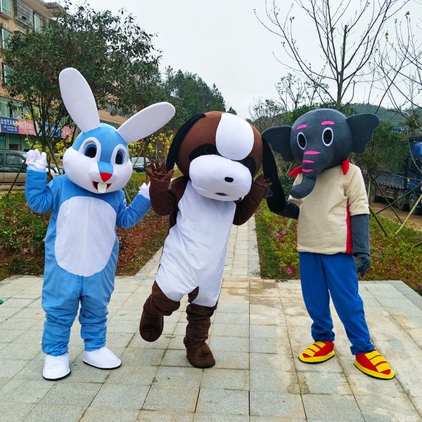 

mascot costumes costume easter bunny rabbit dog elephant mascot costumes halloween fancy dress adults new mascot costume, Red;yellow