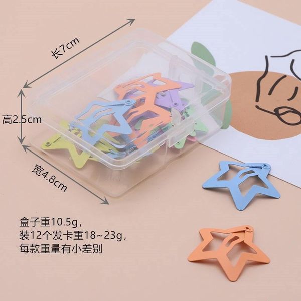 

hair accessories 12pcs children's bb clip han edition marca dragon star fruit frosted butterfly hairpin suits wholesale of the girls, Slivery;white