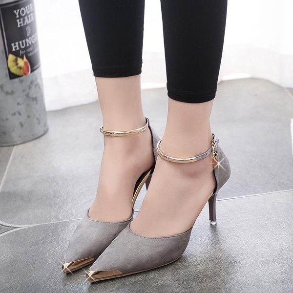 

dress shoes drop women suede pumps high heels pointed toe thin heel ladies wedding, Black